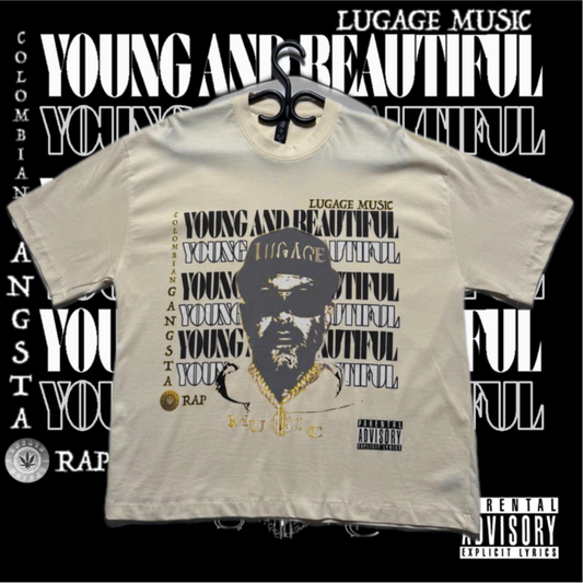 LUGAGE MUSIC – Young and Beautiful Tee